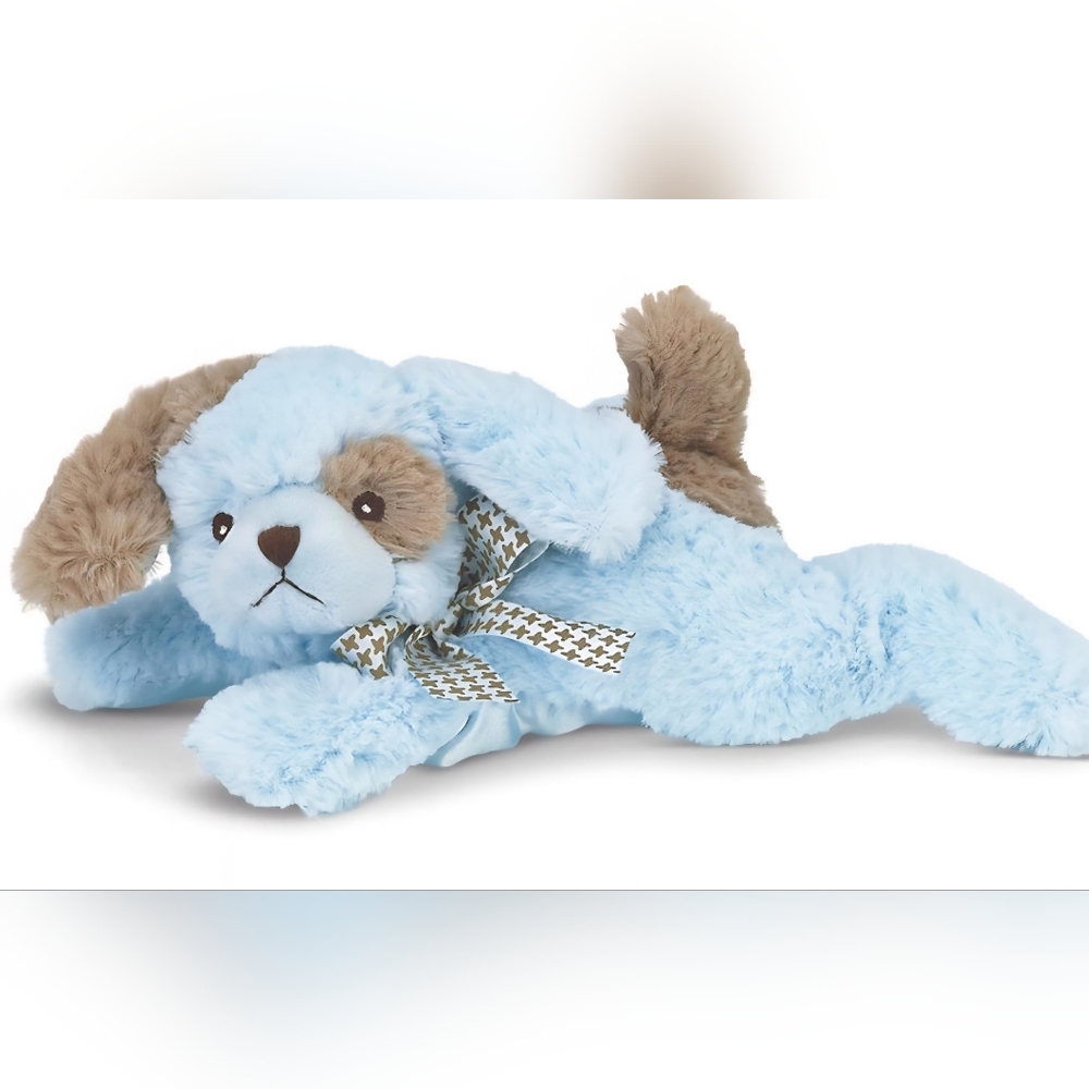 Bearington Baby Lil' Waggles Plush Stuffed Puppy With Rattle